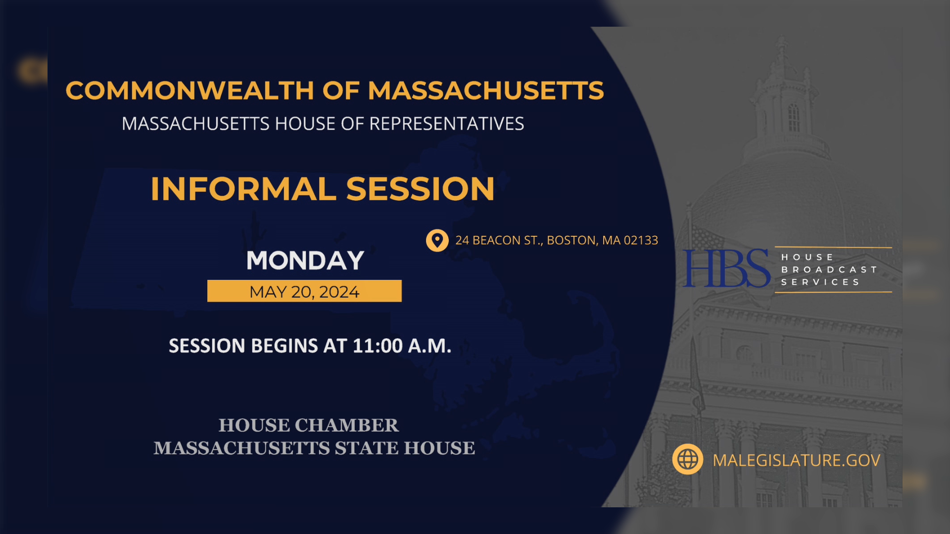 Thumbnail image for MA House of Representatives Informal Session: 5/20/2024