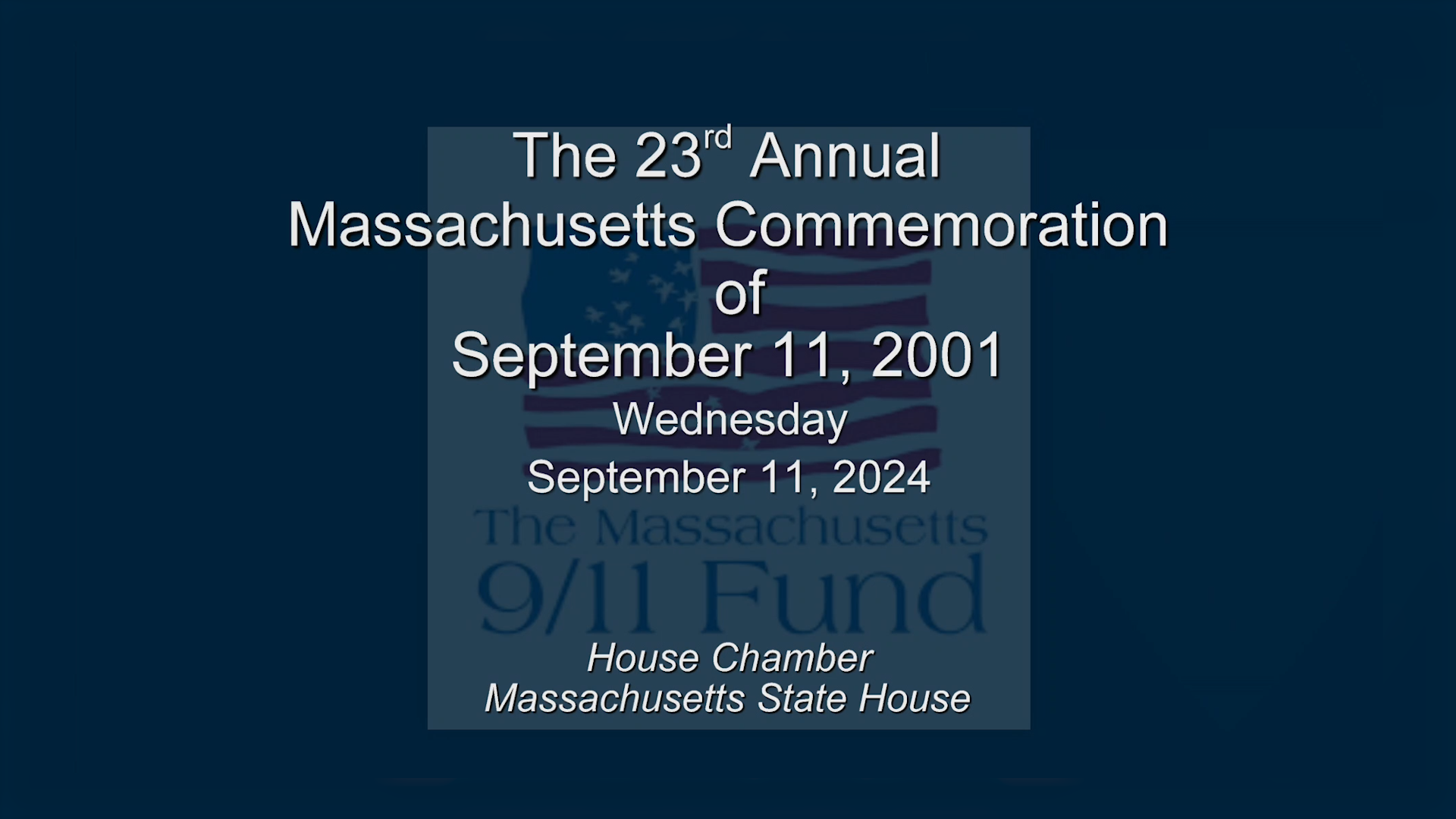 Thumbnail image for 23rd Annual 9/11 Commemoration Observance and Sweeney Award: 9/11/2024