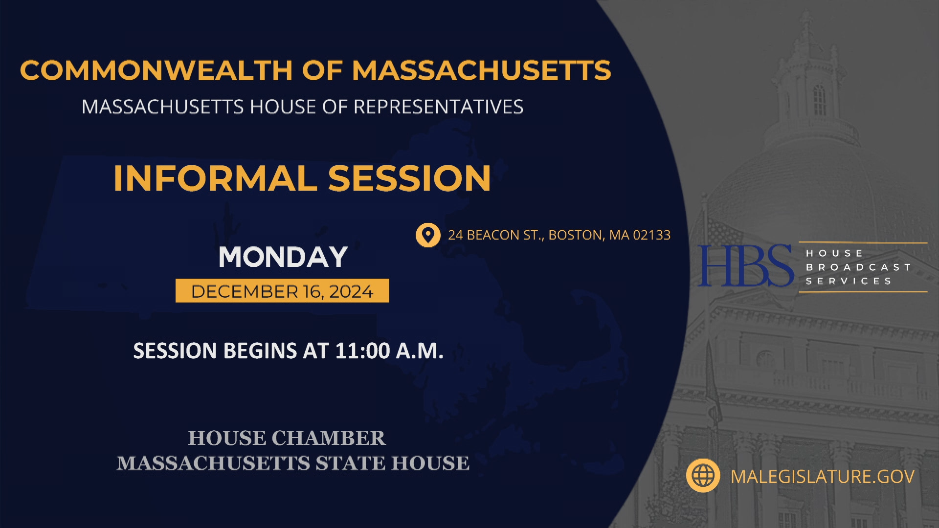 Thumbnail image for MA House of Representatives Informal Session: 12/16/2024 Part 2