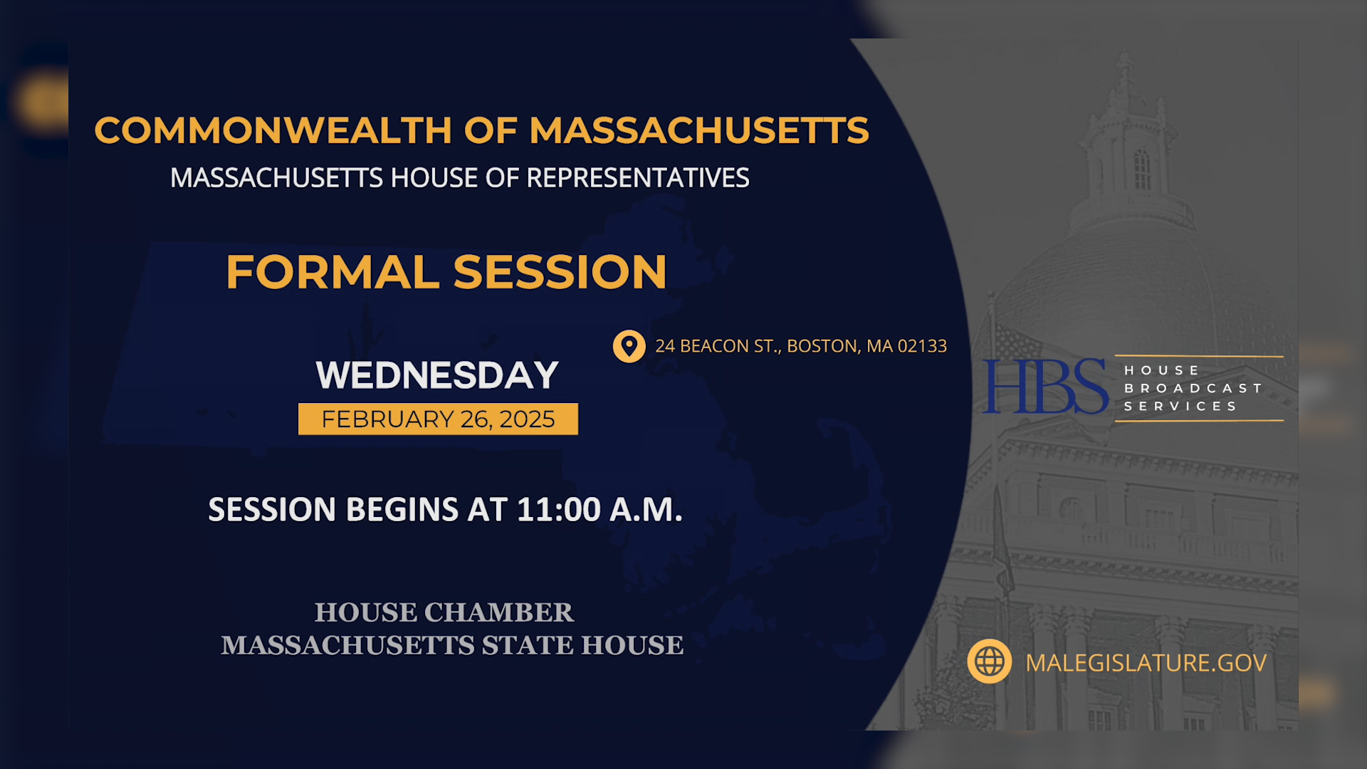 Thumbnail image for MA House of Representatives Formal Session: 2/26/2025