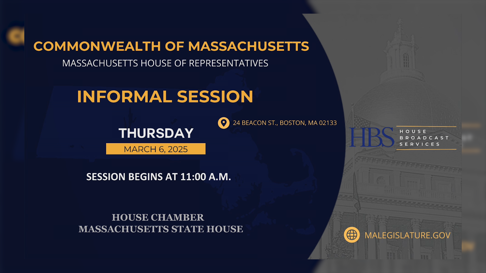 Thumbnail image for MA House of Representatives Informal Session: 3/6/2025