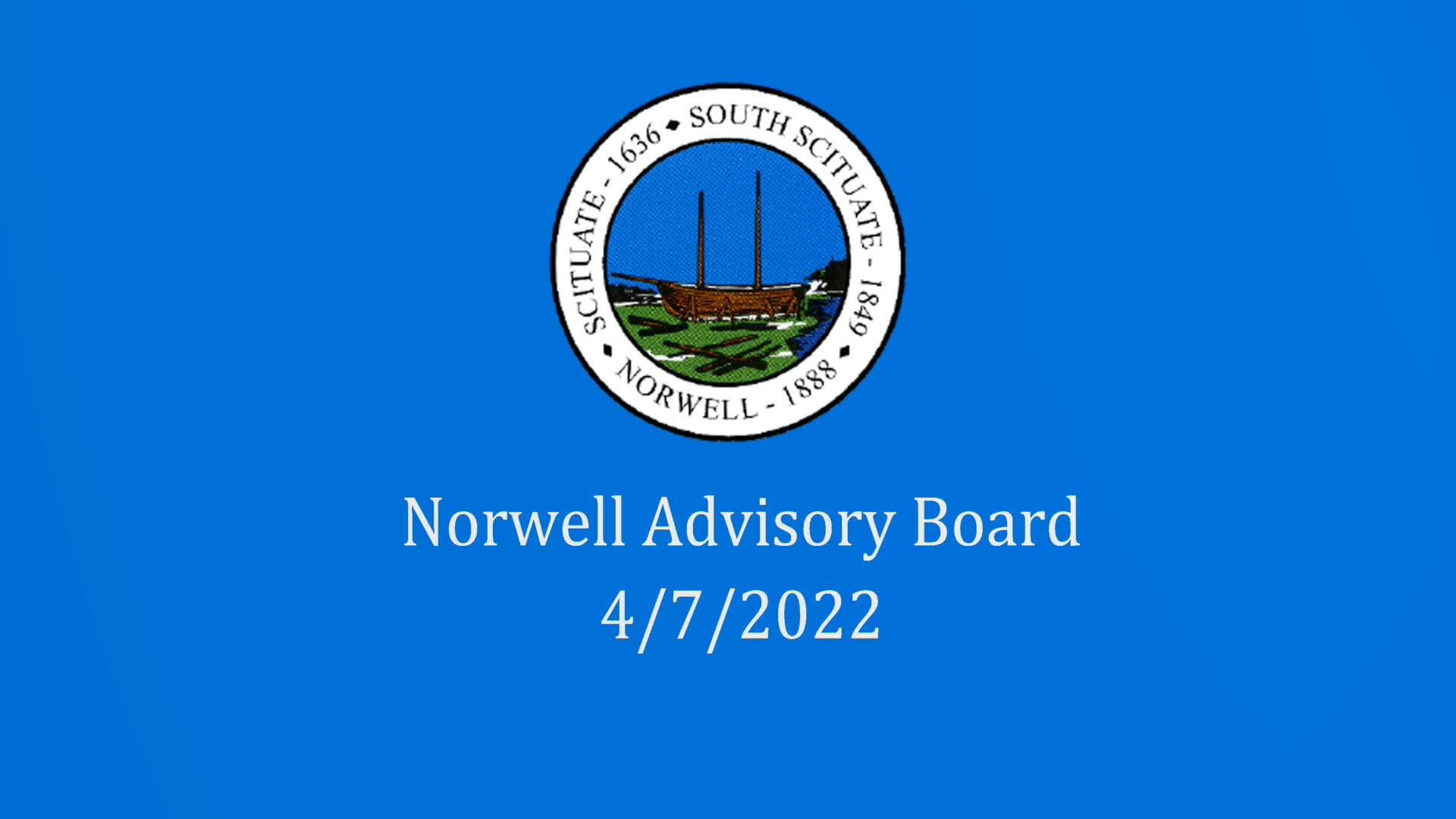 Thumbnail image for Norwell Advisory Board: 4/7/22 LIVE