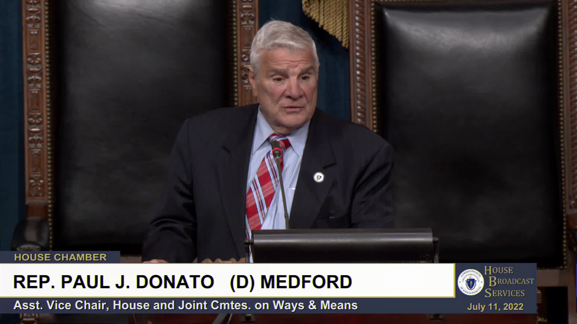 Thumbnail image for MA House of Representatives Informal Session: 7/11/22