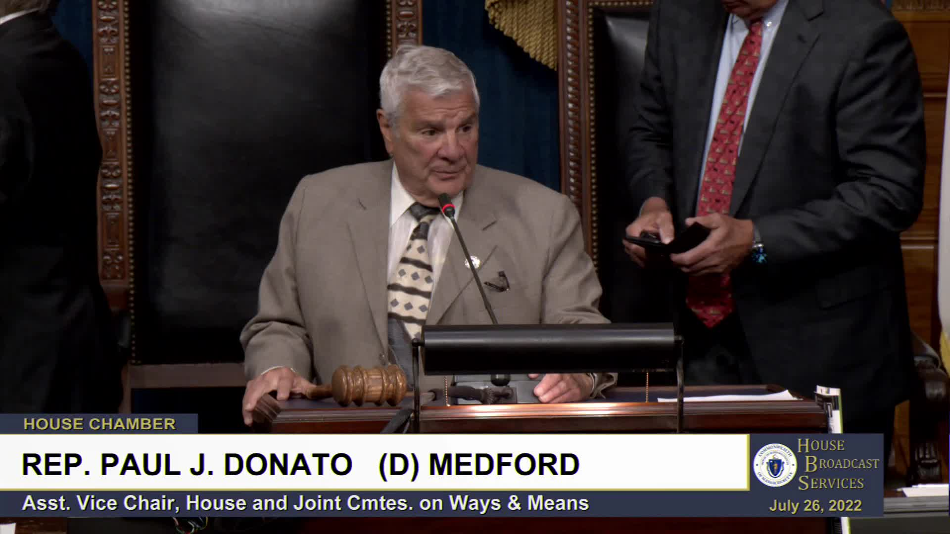 Thumbnail image for  MA House of Representatives Formal Session: 7/26/22