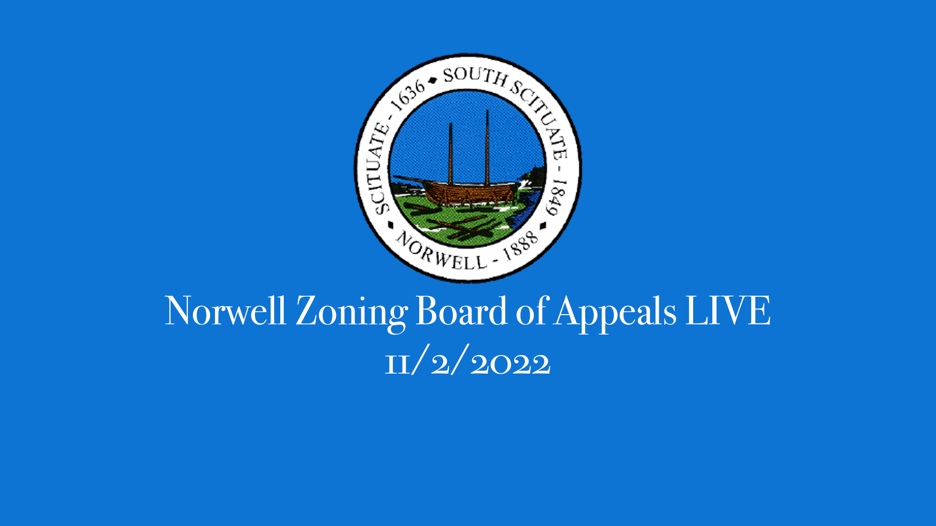 Thumbnail image for Norwell Zoning Board of Appeals 11/2/22 at Norwell Public Library - Broadcasted LIVE