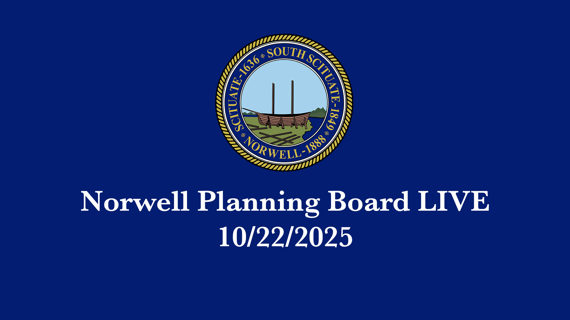 Thumbnail image for Norwell Planning Board: 10/22/2025 - Broadcast LIVE