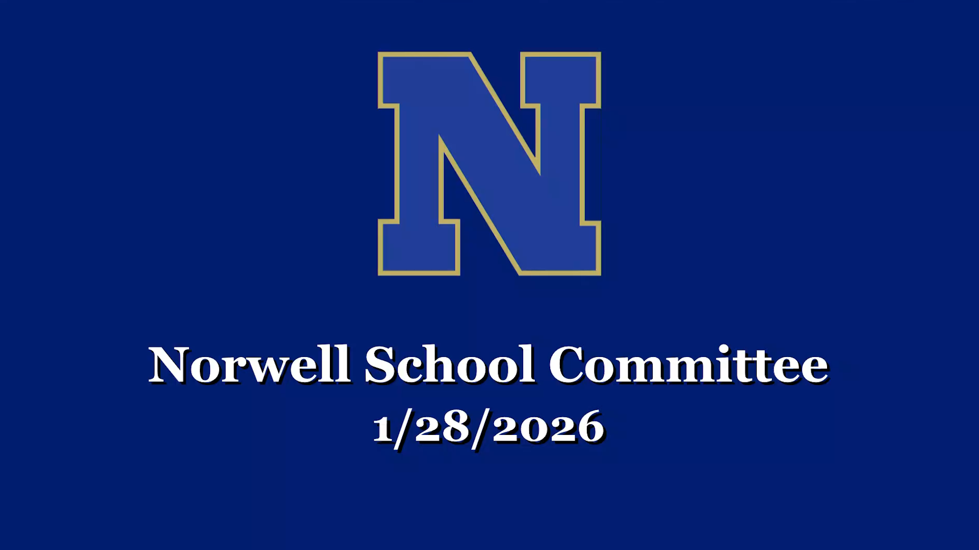 Thumbnail image for Norwell School Committee: 1/28/2026