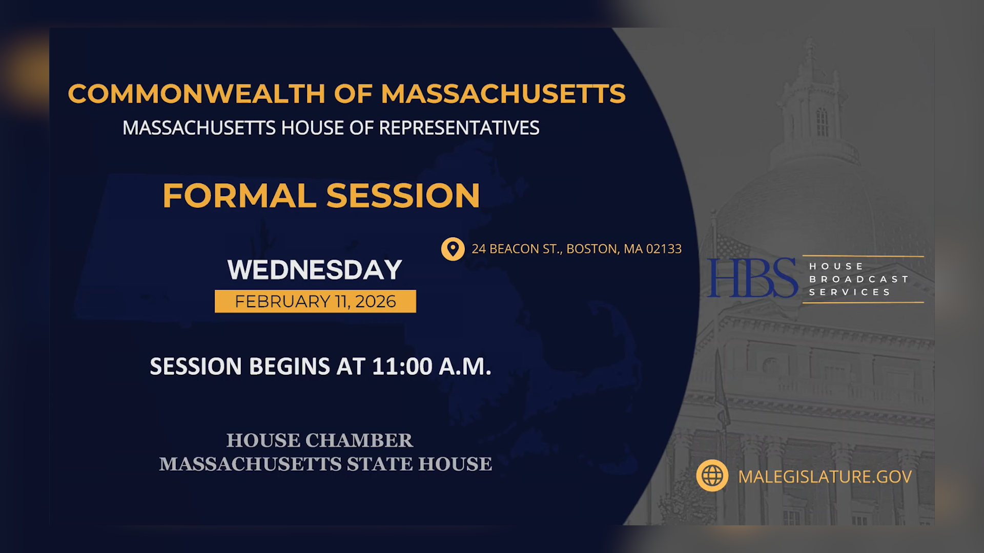 Thumbnail image for MA House of Representatives Formal Session: 2/11/2026