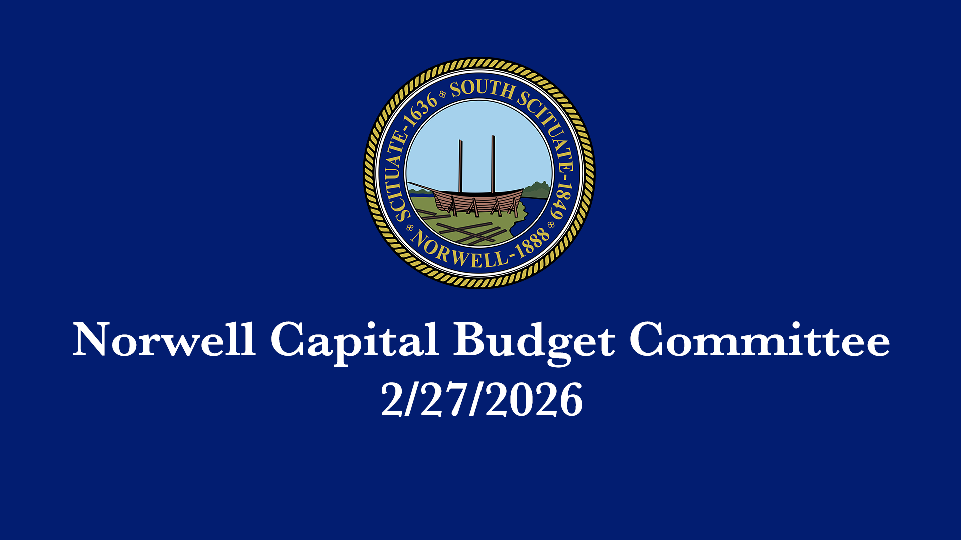 Thumbnail image for Norwell Capital Budget Committee: 2/27/2026