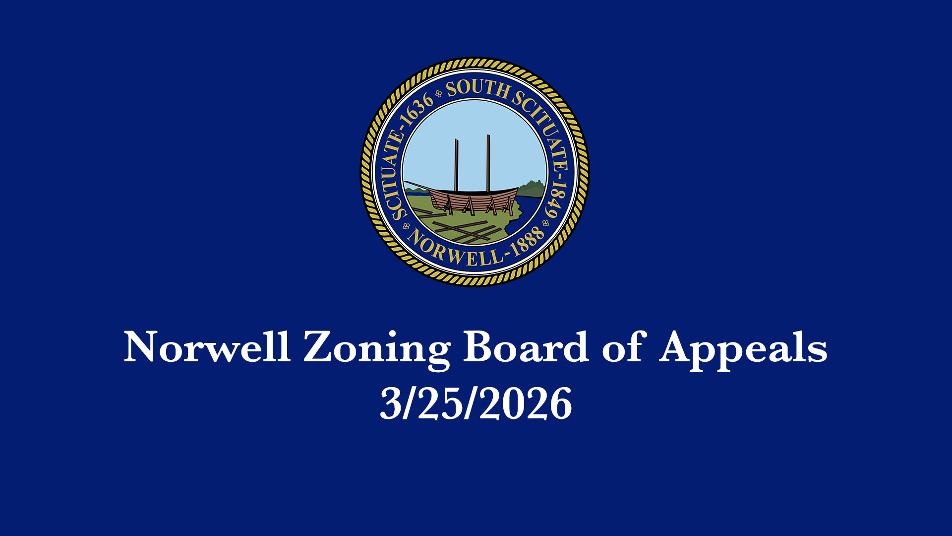 Thumbnail image for Norwell Zoning Board of Appeals: 3/25/2026