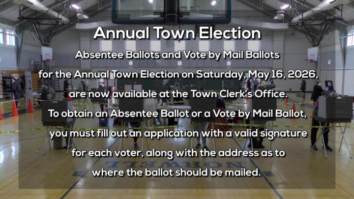 Thumbnail image for Absentee Ballots & Vote By Mail Ballots | Annual Town Election: 5/16/2026