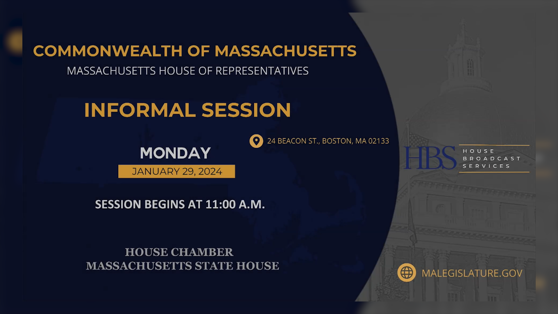 Thumbnail image for MA House of Representatives Informal Session: 1/29/2024