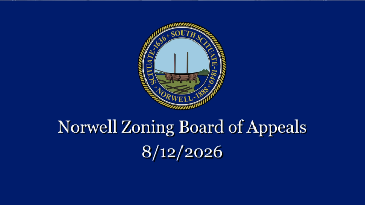 Thumbnail image for Norwell Zoning Board of Appeals: 8/12/2026