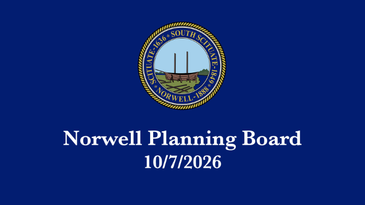 Thumbnail image for Norwell Planning Board: 10/7/2026