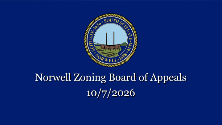 Thumbnail image for Norwell Zoning Board of Appeals: 10/7/2026